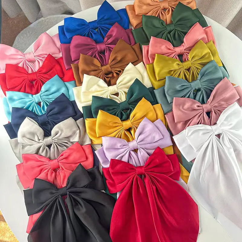 Luxury Satin Bow Scrunchie Set (3-Pack – Random Colors) The Scrunch Bar