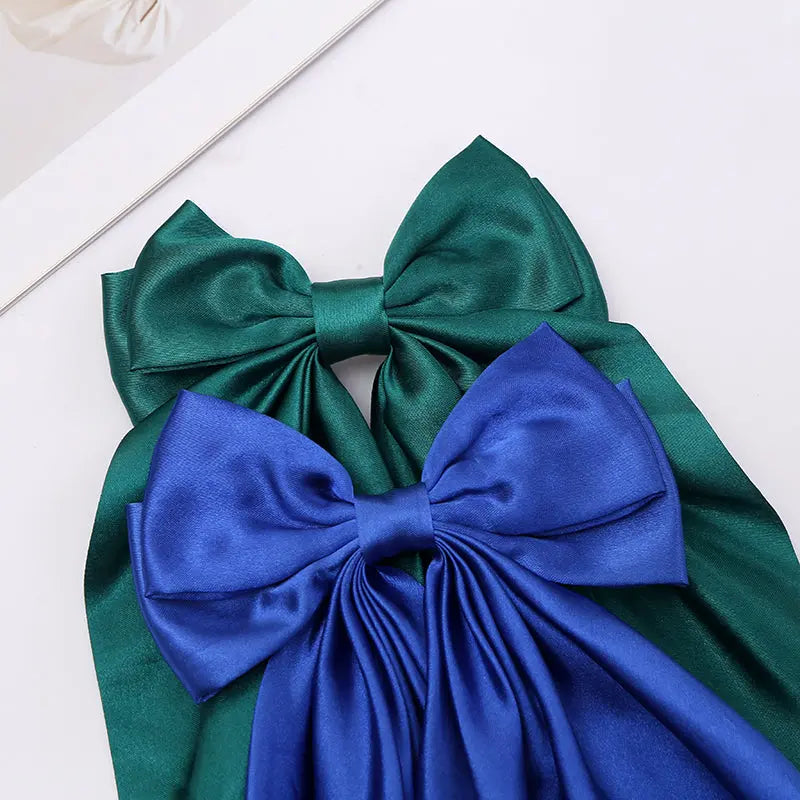 Luxury Satin Bow Scrunchie Set (3-Pack – Random Colors) The Scrunch Bar